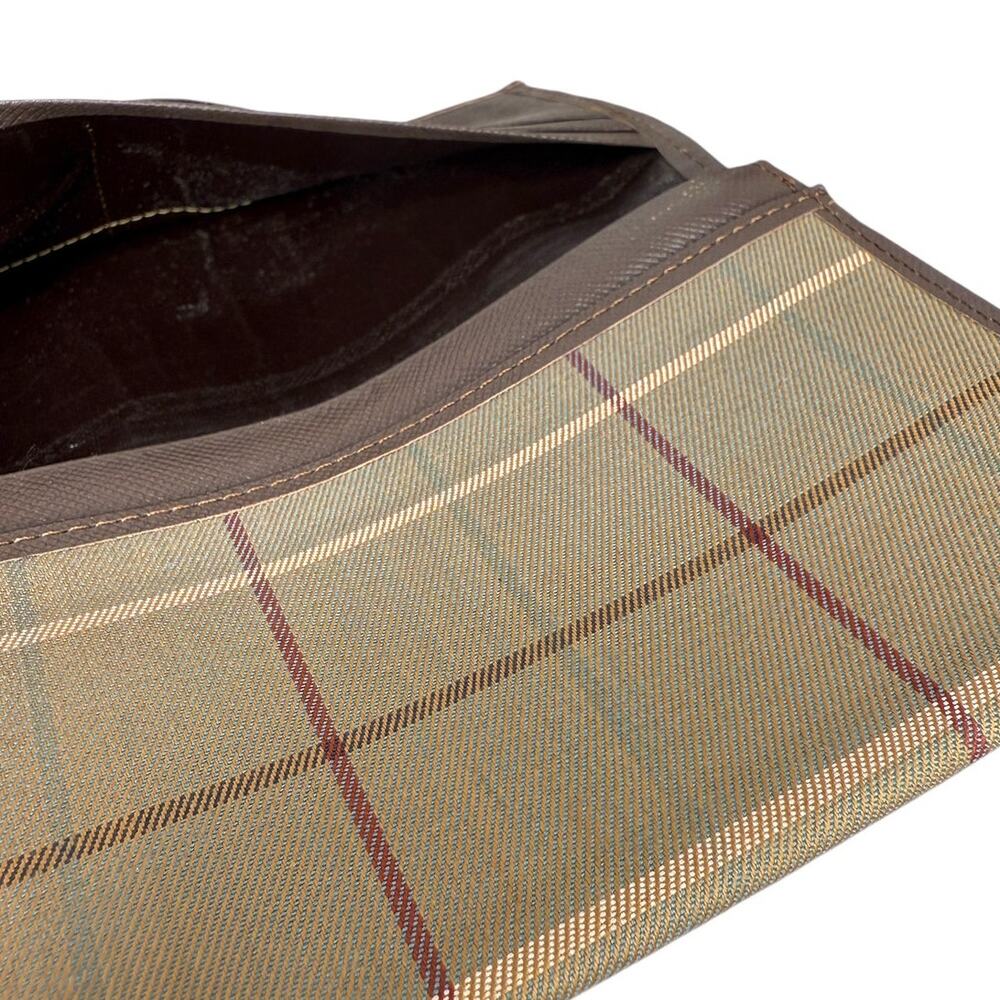 Burberrys Burberry Brown Check Canvas and Leather Long Wallet Authentic - Picture 13 of 14